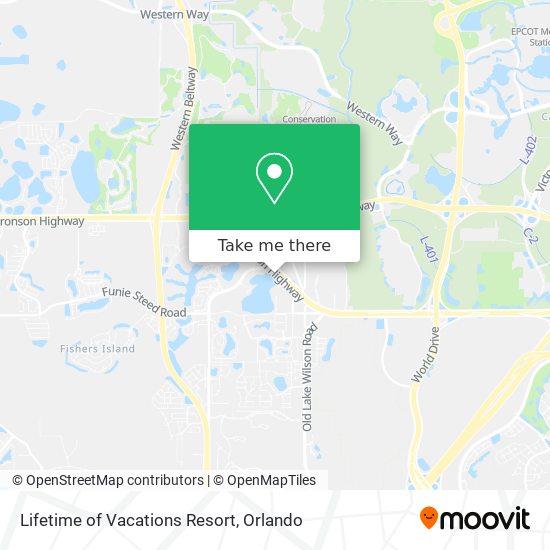 Mapa de Lifetime of Vacations Resort