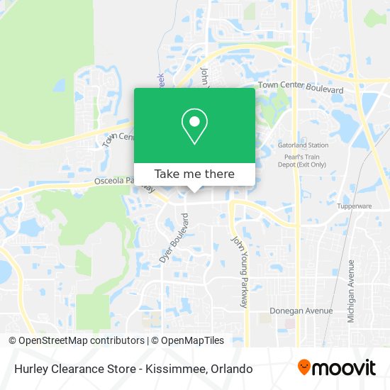 Mapa de Hurley Clearance Store - Kissimmee