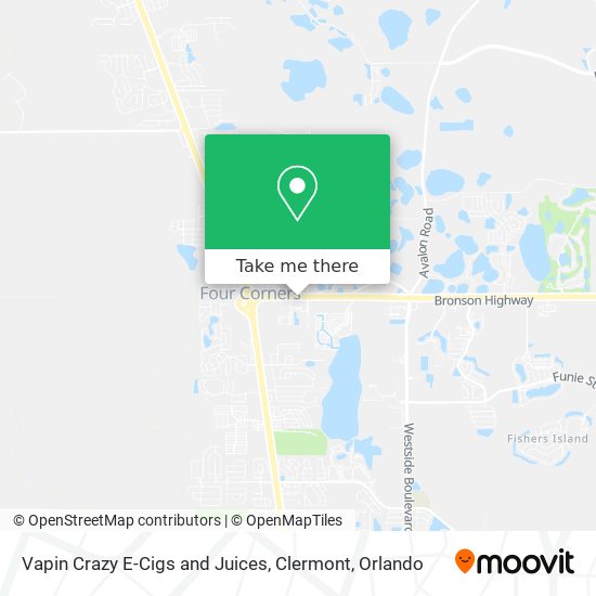 Mapa de Vapin Crazy E-Cigs and Juices, Clermont