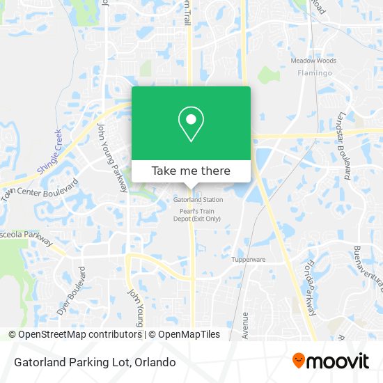 Gatorland Parking Lot map
