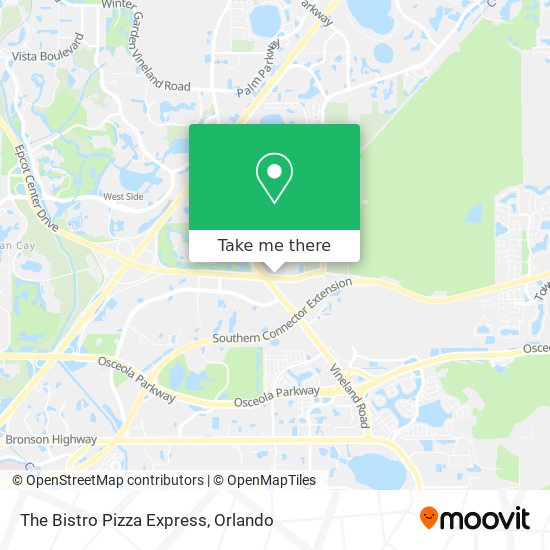 The Bistro Pizza Express map