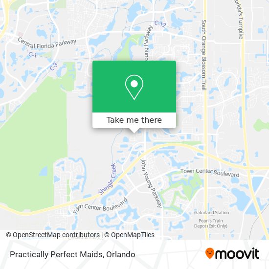 Practically Perfect Maids map