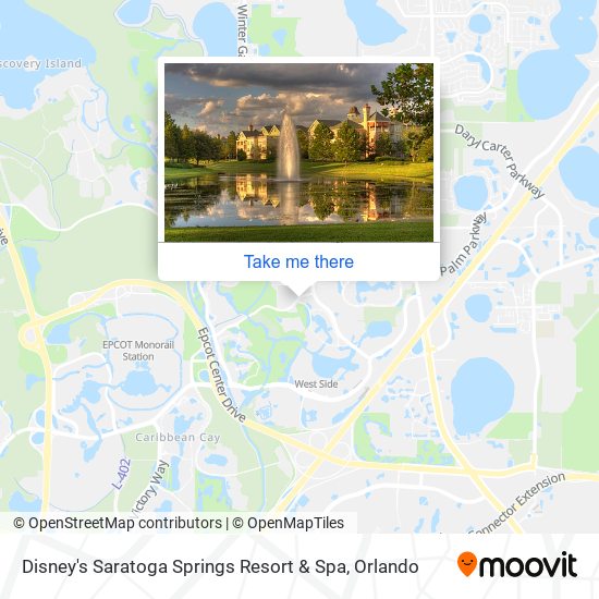 Mapa de Disney's Saratoga Springs Resort & Spa