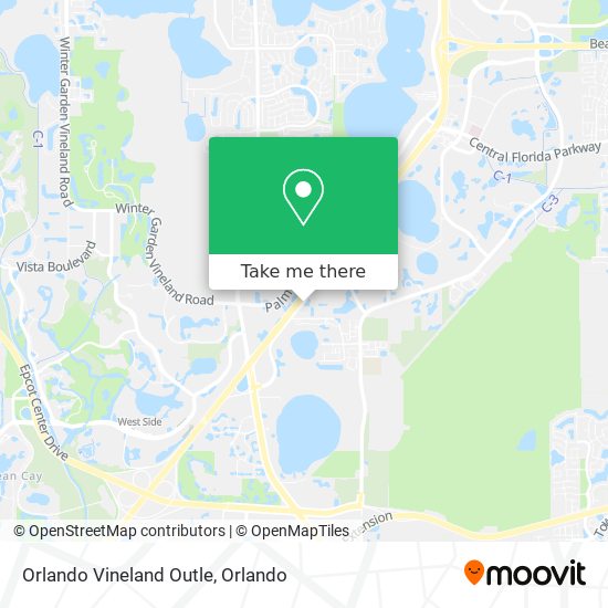 Orlando Vineland Outle map