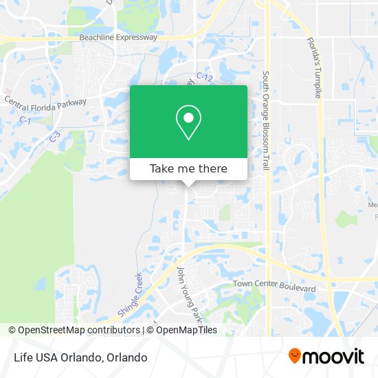 Mapa de Life USA Orlando