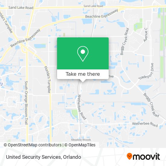 United Security Services map