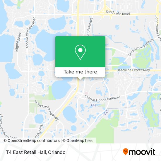 T4 East Retail Hall map