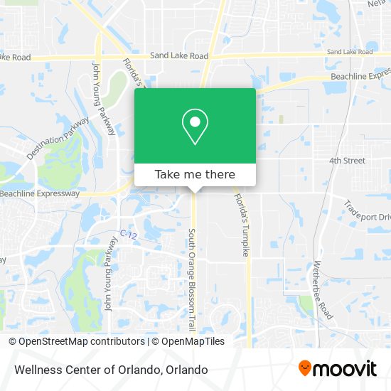 Wellness Center of Orlando map