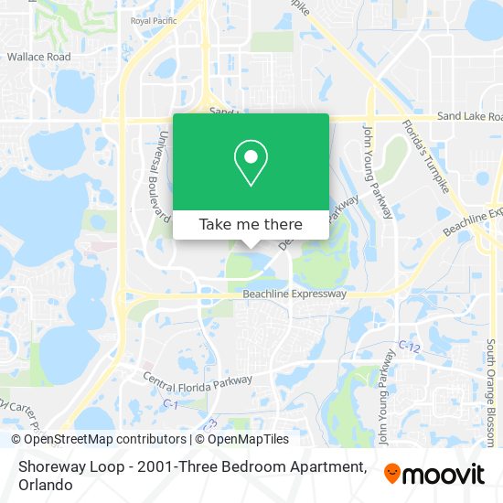 Mapa de Shoreway Loop - 2001-Three Bedroom Apartment
