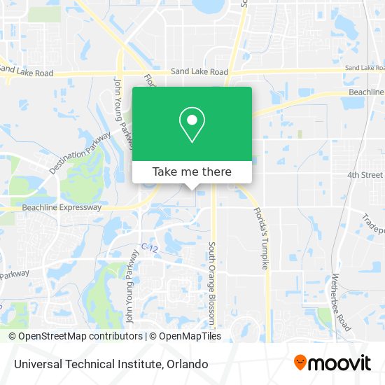 Mapa de Universal Technical Institute