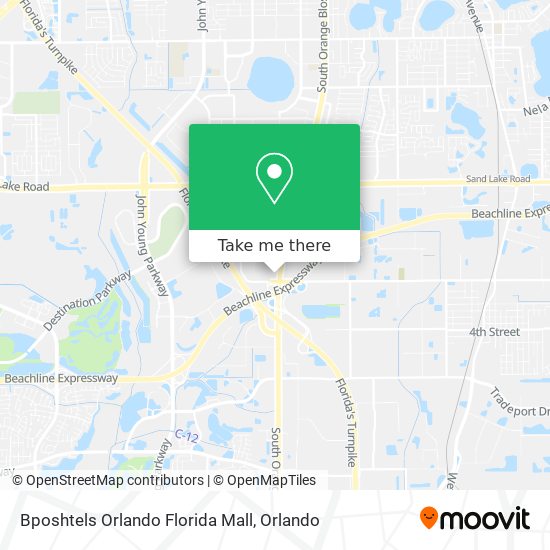 Bposhtels Orlando Florida Mall map