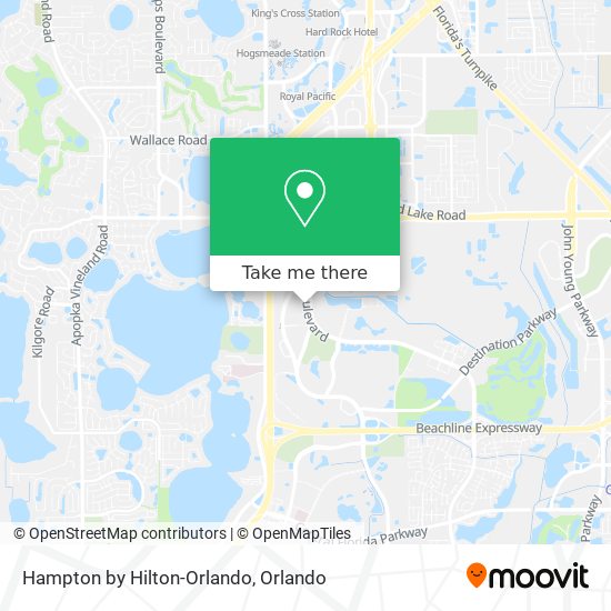 Hampton by Hilton-Orlando map
