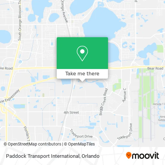 Mapa de Paddock Transport International