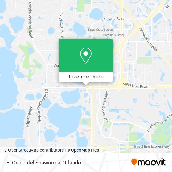 El Genio del Shawarma map