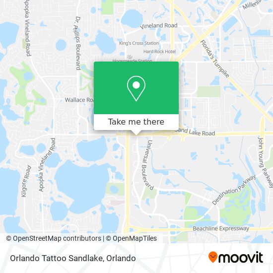 Mapa de Orlando Tattoo Sandlake