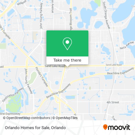 Mapa de Orlando Homes for Sale