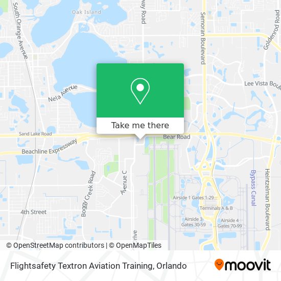 Flightsafety Textron Aviation Training map