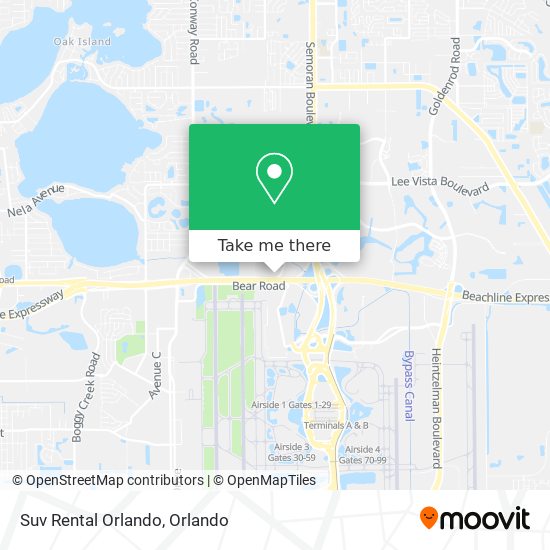 Suv Rental Orlando map