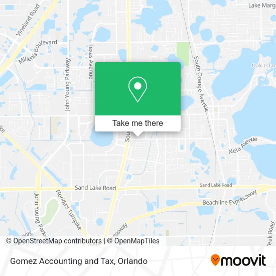 Gomez Accounting and Tax map