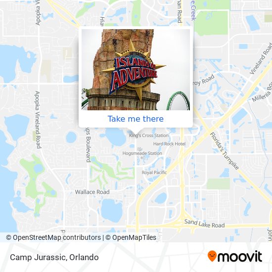 Mapa de Camp Jurassic