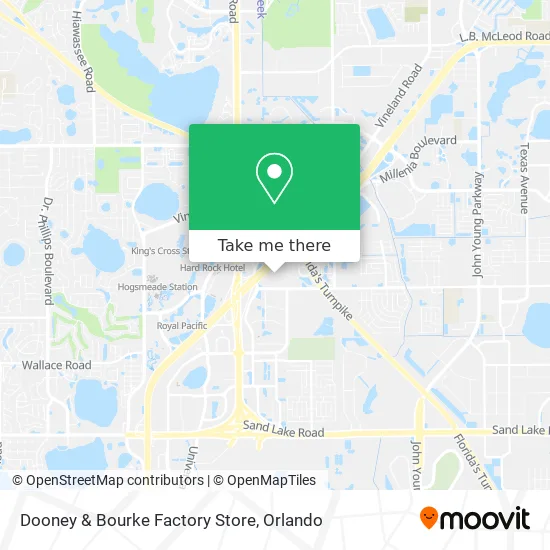 Mapa de Dooney & Bourke Factory Store