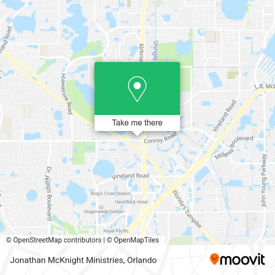 Mapa de Jonathan McKnight Ministries