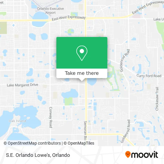 Mapa de S.E. Orlando Lowe's