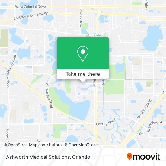 Ashworth Medical Solutions map