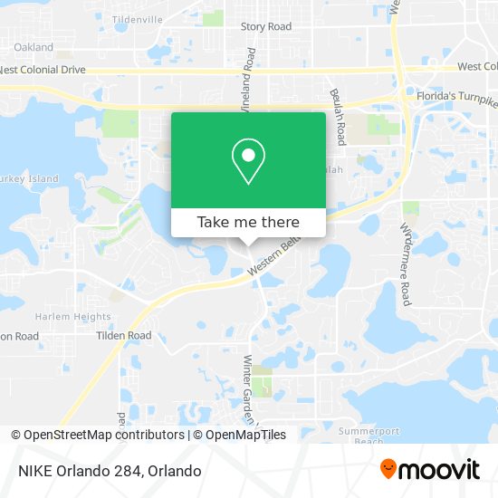 Mapa de NIKE Orlando 284