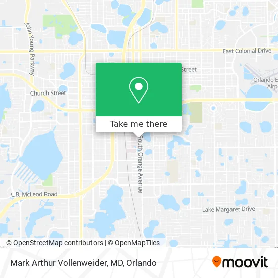 Mapa de Mark Arthur Vollenweider, MD