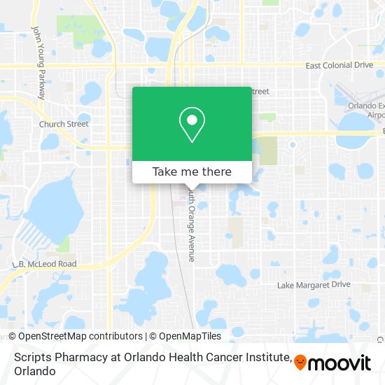 Mapa de Scripts Pharmacy at Orlando Health Cancer Institute
