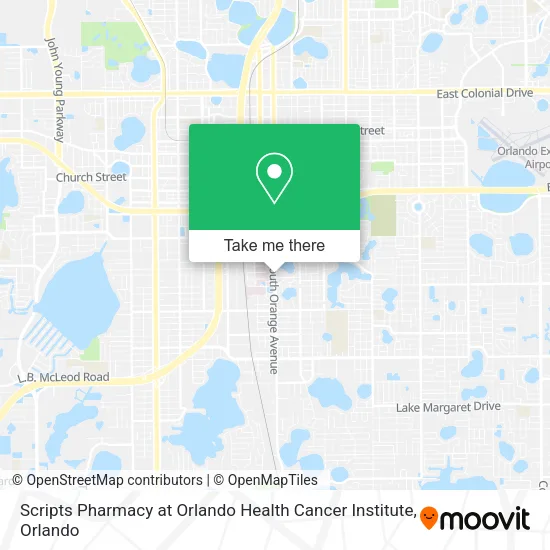 Mapa de Scripts Pharmacy at Orlando Health Cancer Institute