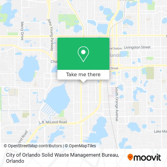 Mapa de City of Orlando Solid Waste Management Bureau