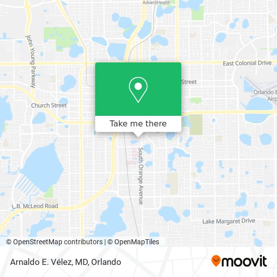 Arnaldo E. Vélez, MD map
