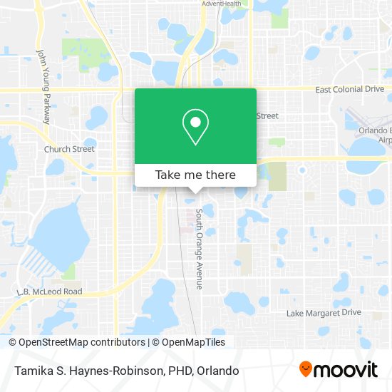 Mapa de Tamika S. Haynes-Robinson, PHD