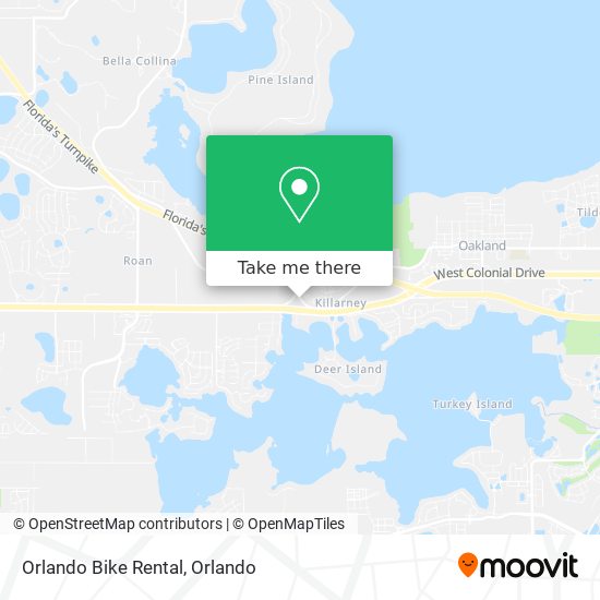 Mapa de Orlando Bike Rental