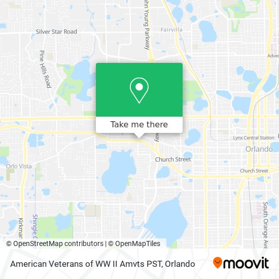 Mapa de American Veterans of WW II Amvts PST