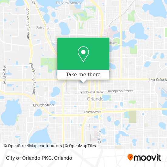 Mapa de City of Orlando PKG