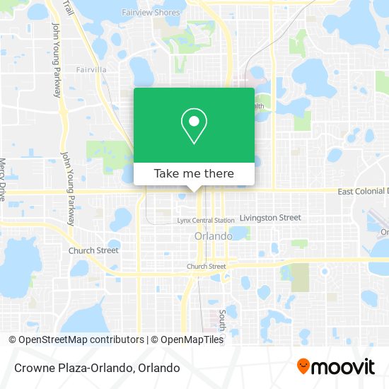 Crowne Plaza-Orlando map