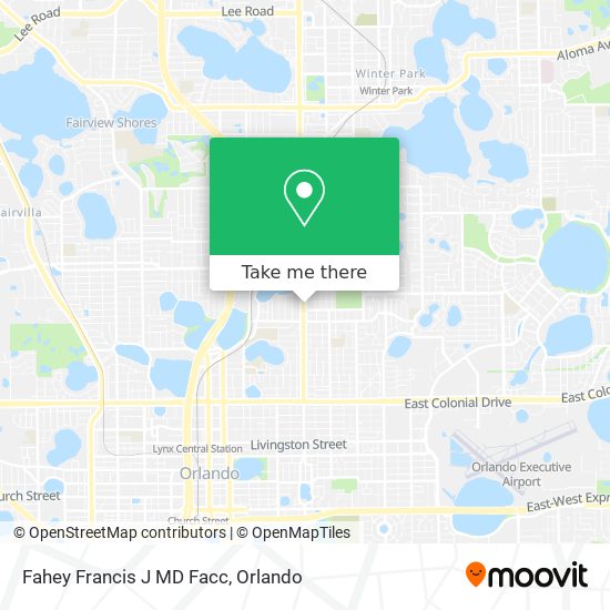 Fahey Francis J MD Facc map