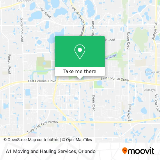A1 Moving and Hauling Services map