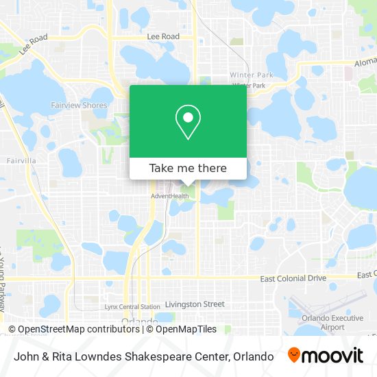 Mapa de John & Rita Lowndes Shakespeare Center