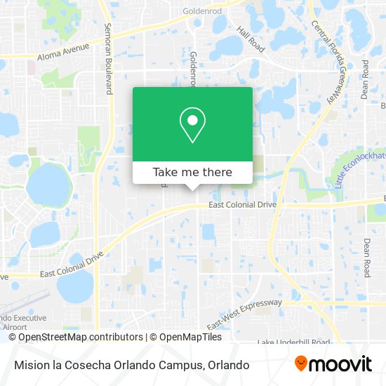 Mapa de Mision la Cosecha Orlando Campus