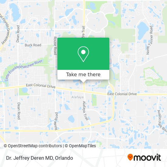Dr. Jeffrey Deren MD map