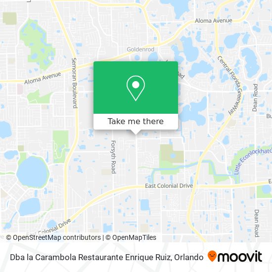 Dba la Carambola Restaurante Enrique Ruiz map
