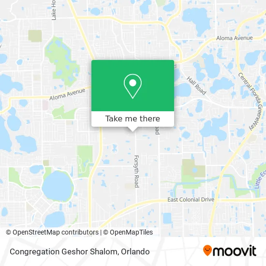 Congregation Geshor Shalom map