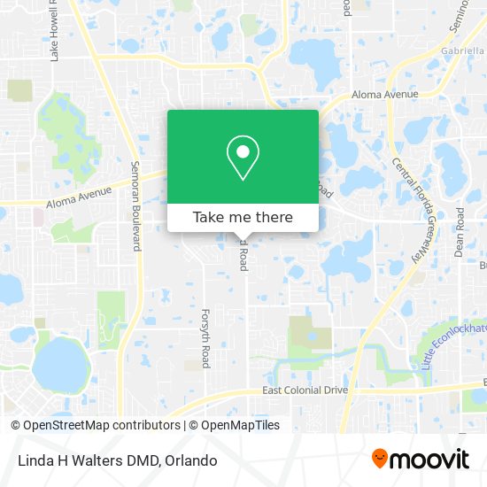 Mapa de Linda H Walters DMD