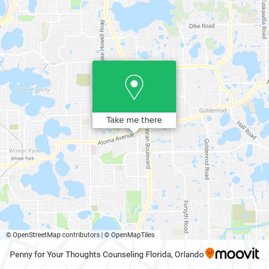 Penny for Your Thoughts Counseling Florida map