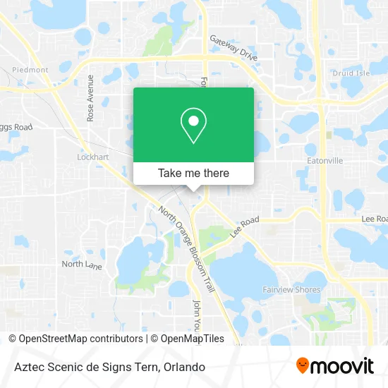 Aztec Scenic de Signs Tern map