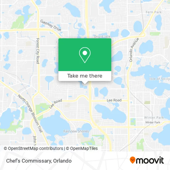Chef's Commissary map